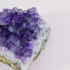 Close up of an Amethyst druzy crystal. Photo by Carole Smile