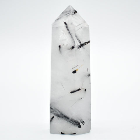 3" Tourmalinated Quartz Hexagon Points - WHYTE QUARTZ