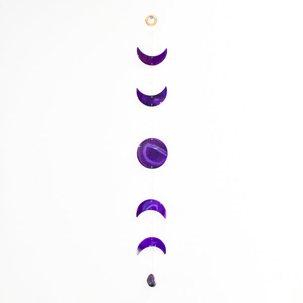 Agate Moon Phase Wall Hanging