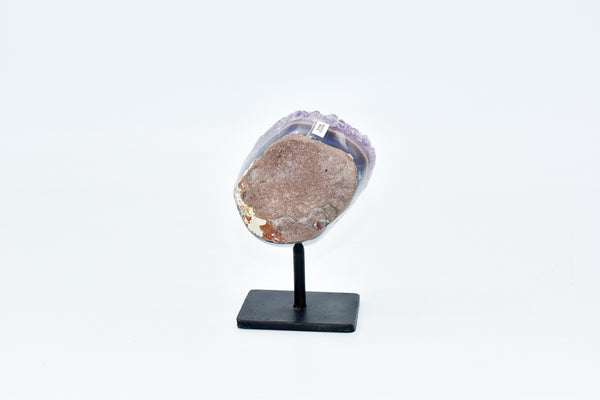 Natural Amethyst Druzy Polished on Metal Base