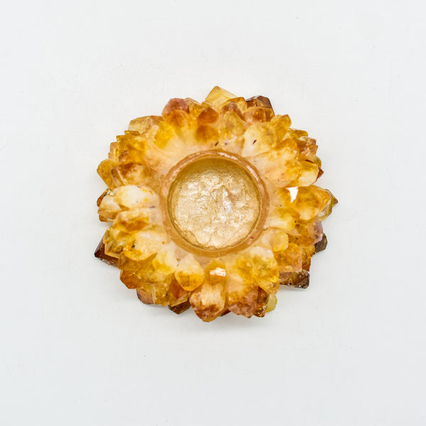 Citrine Points Candle Holder