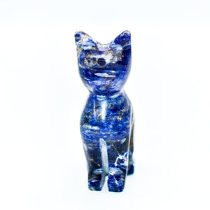 Natural Stone Cat Statues - WHYTE QUARTZ