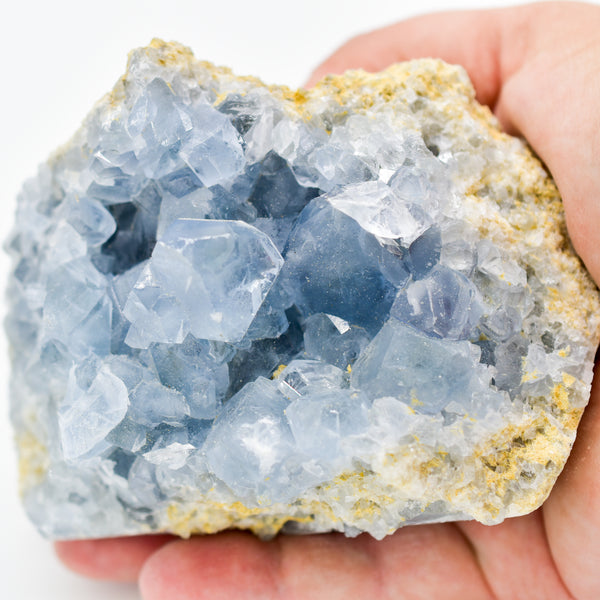 Grade A Celestite Druzy Clusters