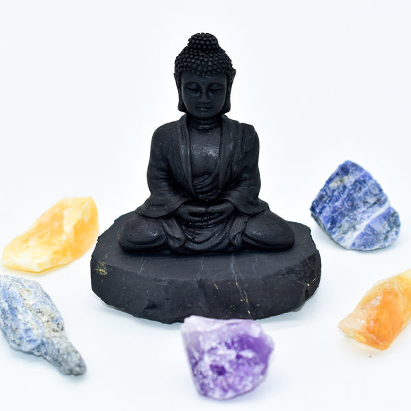 Shungite Buddha Figurine