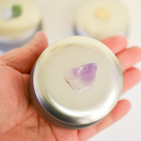 Handmade Crystal Intention Candles