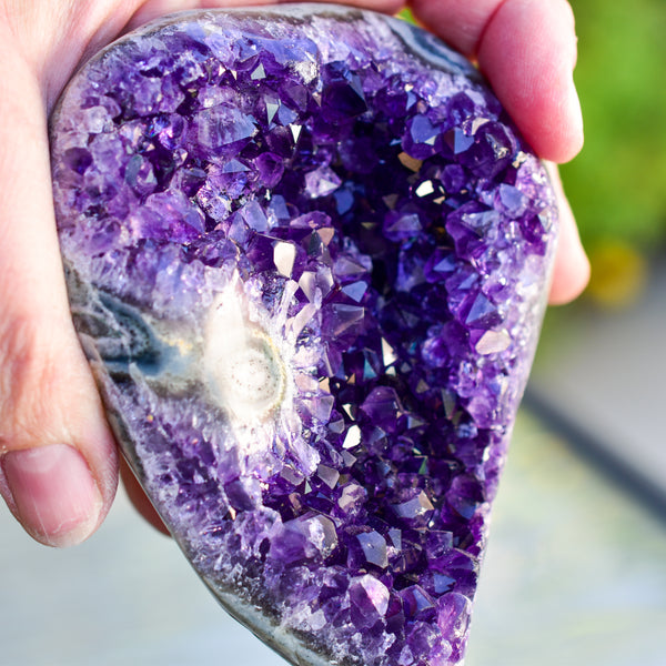 Super Dark Purple AAA Grade Amethyst Druzy Display Pieces