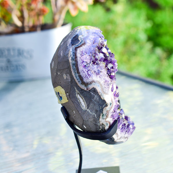 Super Dark Purple AAA Grade Amethyst Druzy Display Pieces
