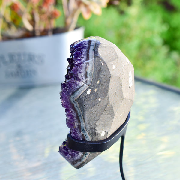 Super Dark Purple AAA Grade Amethyst Druzy Display Pieces