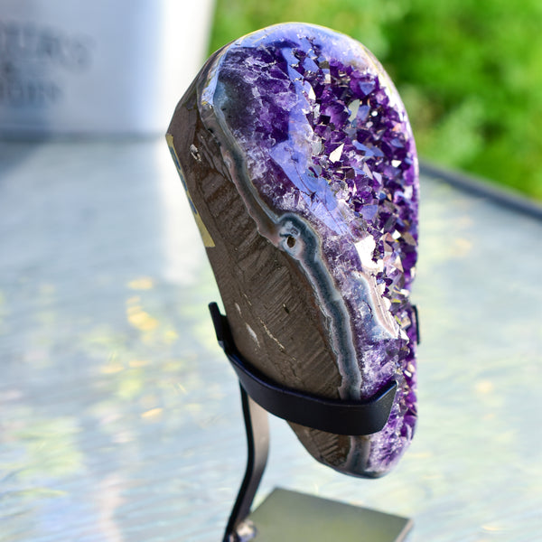 Super Dark Purple AAA Grade Amethyst Druzy Display Pieces