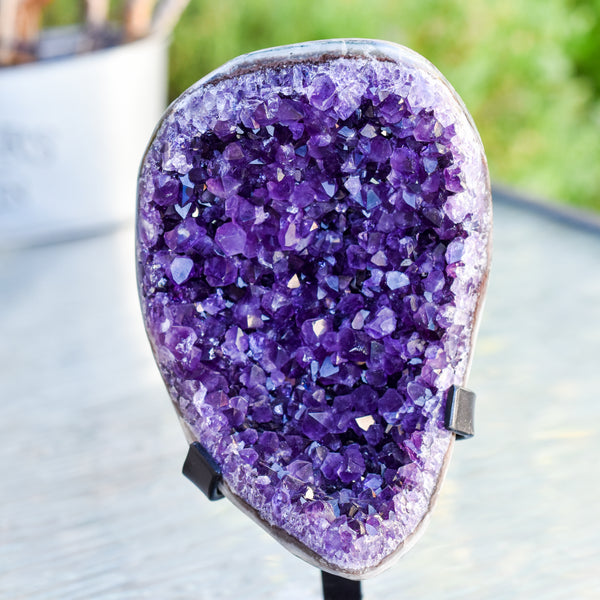 Super Dark Purple AAA Grade Amethyst Druzy Display Pieces