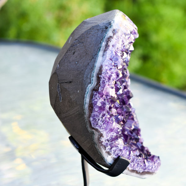 Super Dark Purple AAA Grade Amethyst Druzy Display Pieces