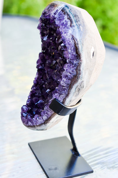 Super Dark Purple AAA Grade Amethyst Druzy Display Pieces