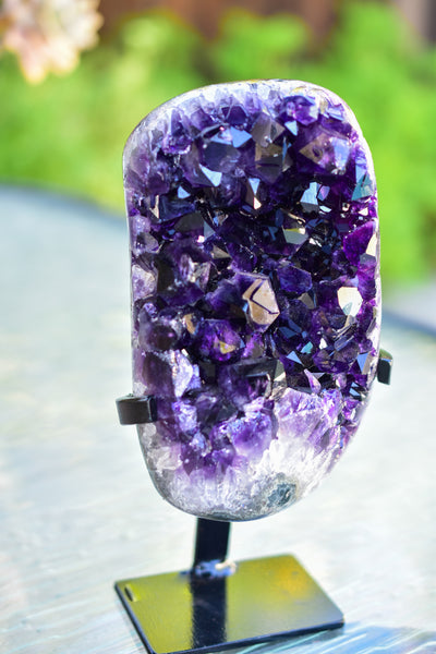 Super Dark Purple AAA Grade Amethyst Druzy Display Pieces