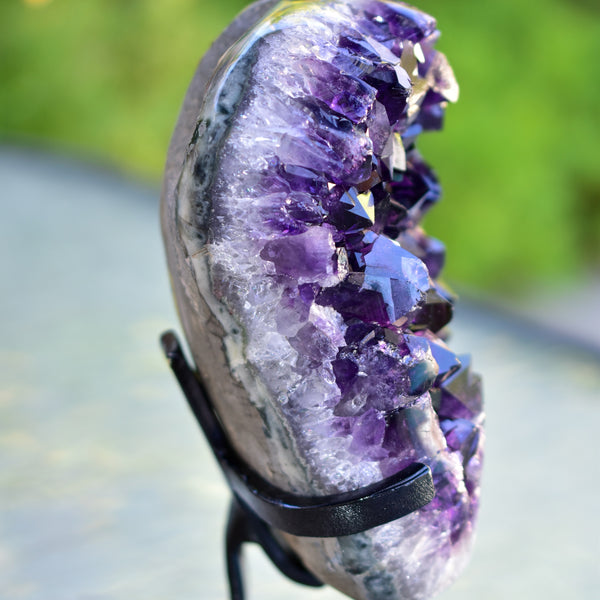 Super Dark Purple AAA Grade Amethyst Druzy Display Pieces