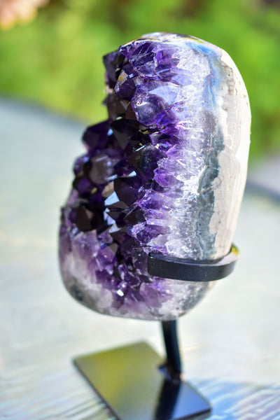 Super Dark Purple AAA Grade Amethyst Druzy Display Pieces