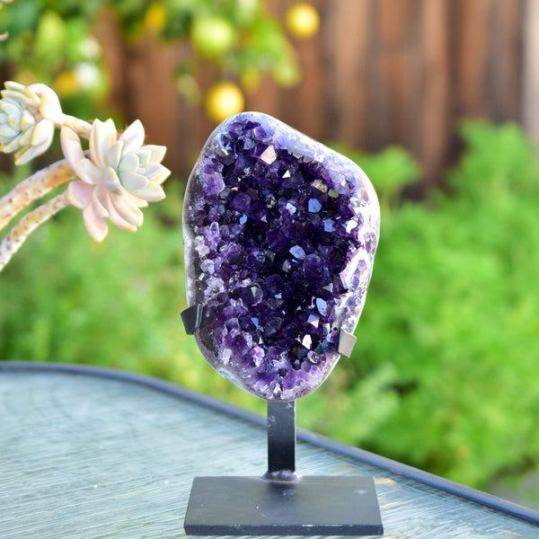 Super Dark Purple AAA Grade Amethyst Druzy Display Pieces