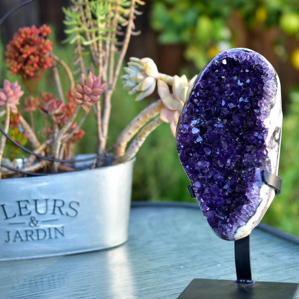 Super Dark Purple AAA Grade Amethyst Druzy Display Pieces