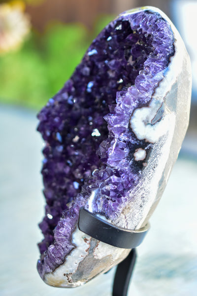 Super Dark Purple AAA Grade Amethyst Druzy Display Pieces