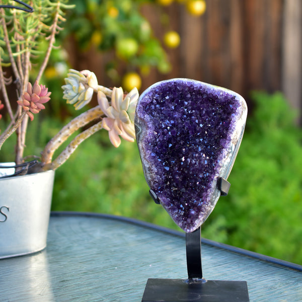 Super Dark Purple AAA Grade Amethyst Druzy Display Pieces