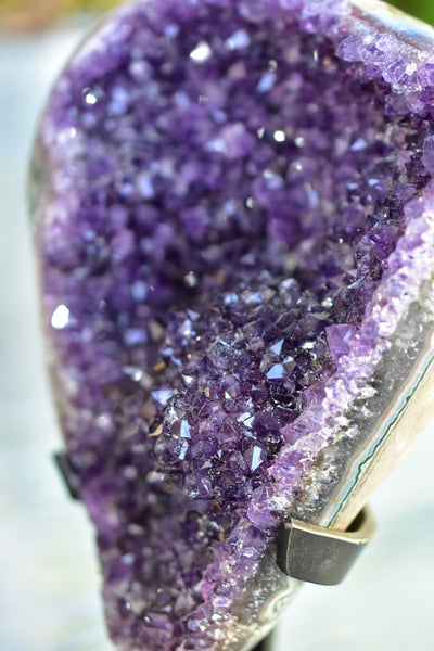 Super Dark Purple AAA Grade Amethyst Druzy Display Pieces