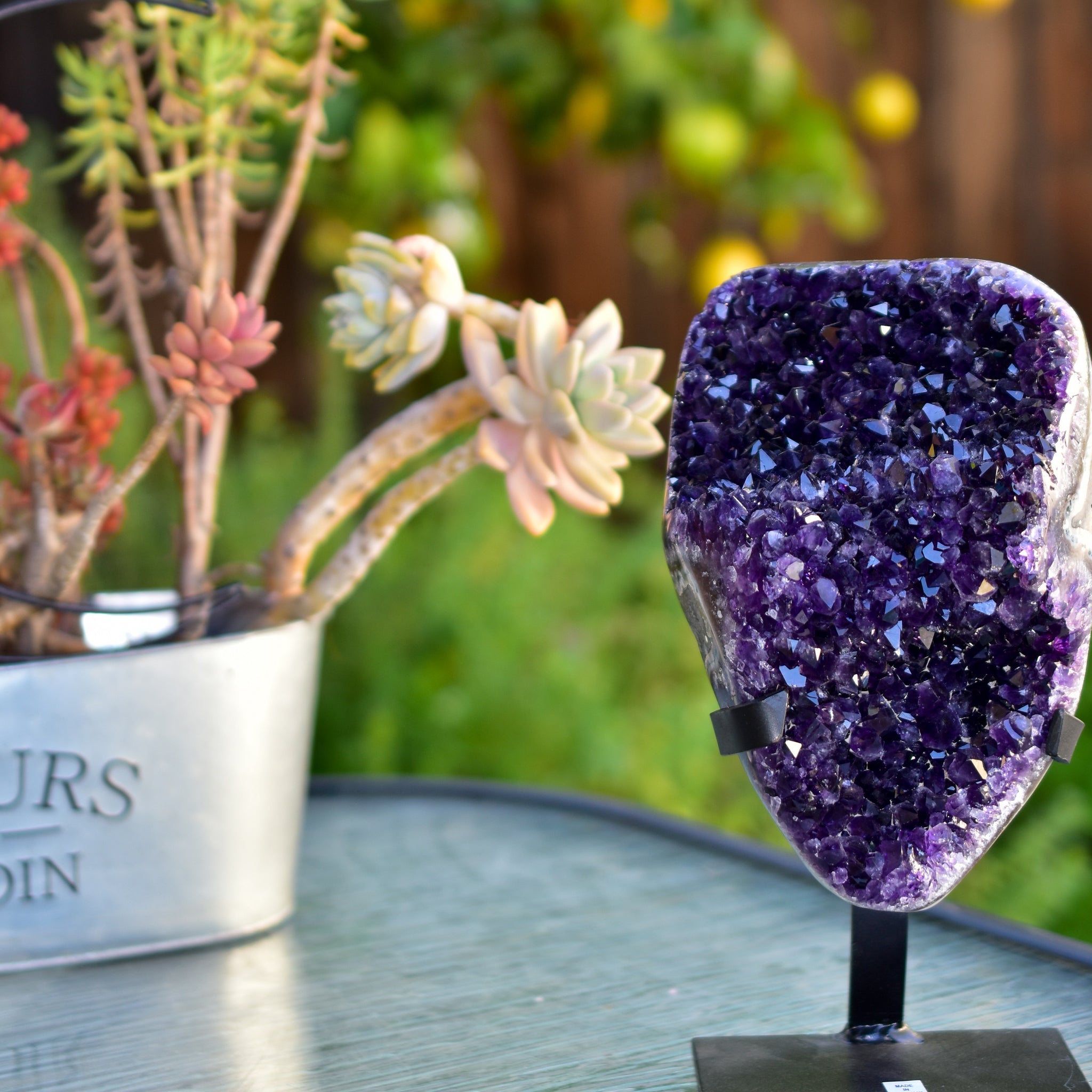 Super Dark Purple AAA Grade Amethyst Druzy Display Pieces