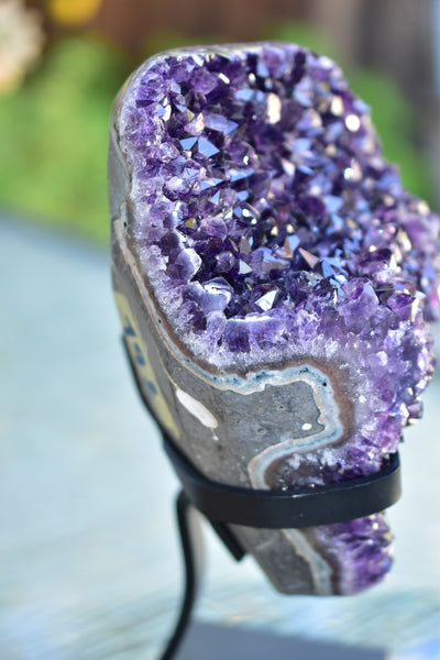 Super Dark Purple AAA Grade Amethyst Druzy Display Pieces