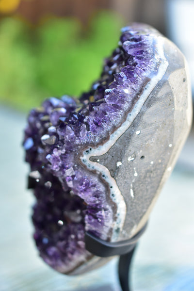 Super Dark Purple AAA Grade Amethyst Druzy Display Pieces