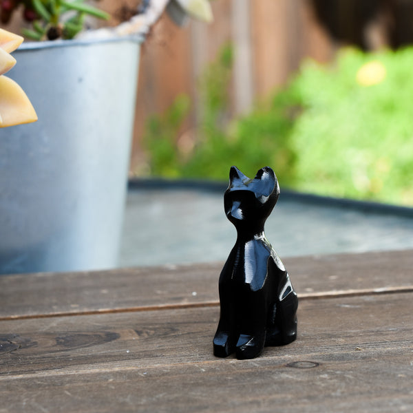 Mini Onyx Hand Carved Cats