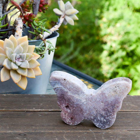 Pink Amethyst Butterfly