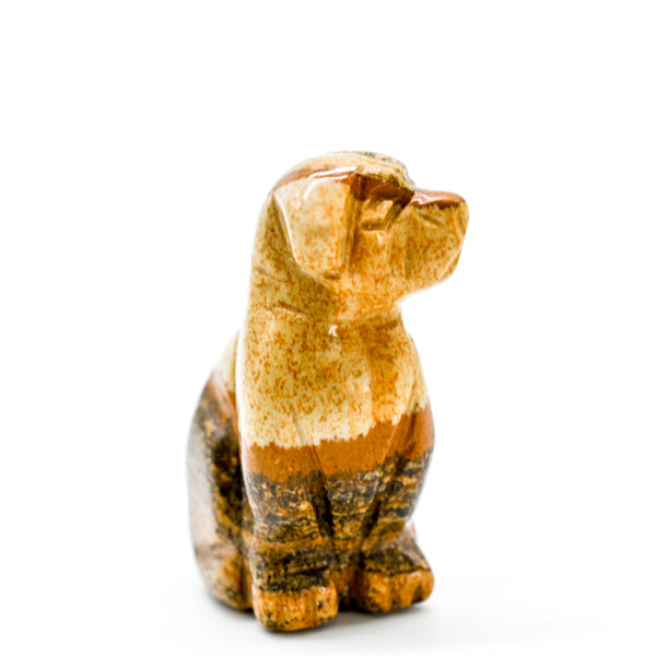 Mini Crystal Carved Dogs