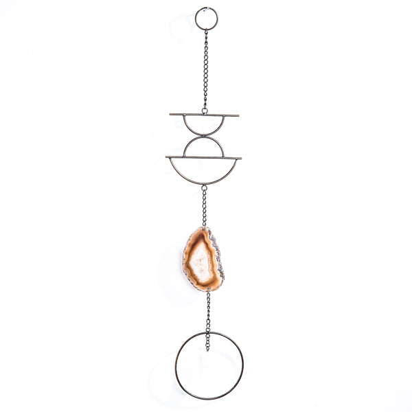 Agate and Crystal Wall Hanging - WHYTE QUARTZ