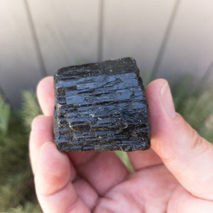 Medium chunks of rough black tourmaline - WHYTE QUARTZ