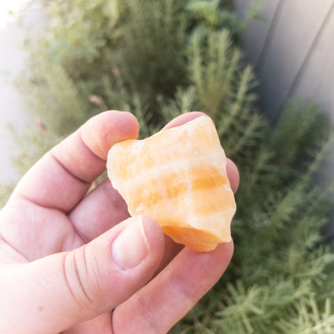 Rough Orange Calcite 1-2" - WHYTE QUARTZ