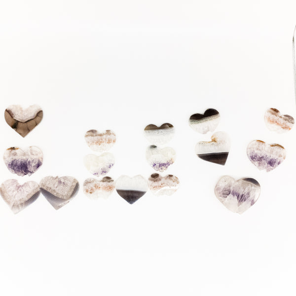 Heart Shaped Amethyst Slices - WHYTE QUARTZ