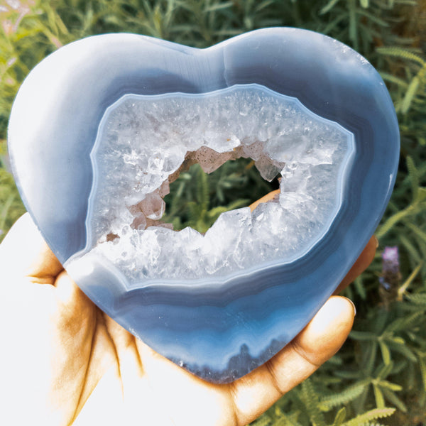 Large Grade A Agate Heart