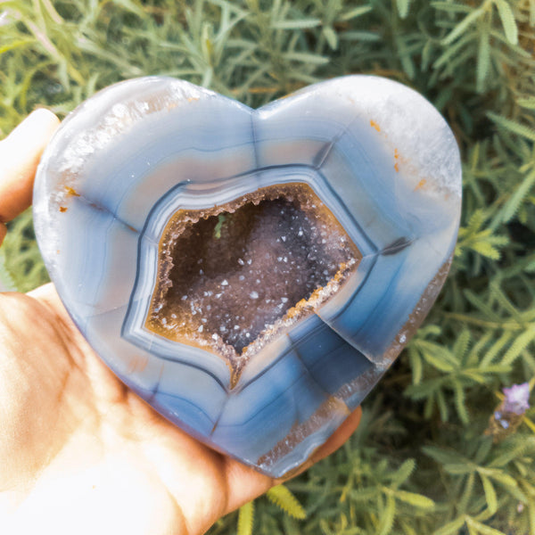 Large Grade A Agate Heart