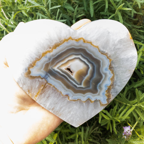 Large Grade A Agate Heart