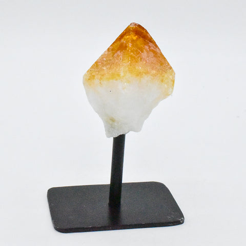 Natural Crystal Point on Metal Stand